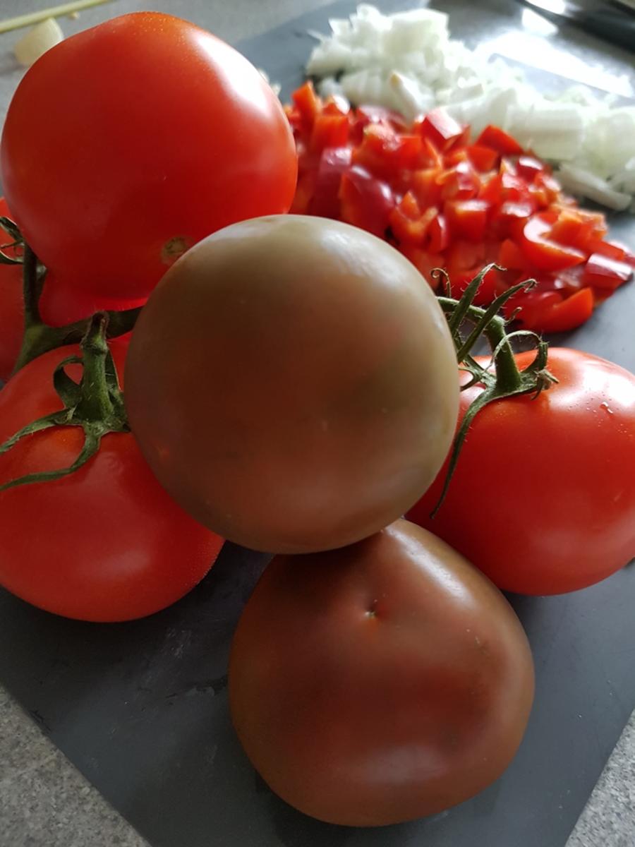 Pilz-Tomaten-Paprika Sosse - Rezept - Bild Nr. 3461