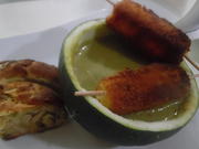 Zucchini-Suppe mit Schafskäse-Sticks - Rezept - Bild Nr. 3471