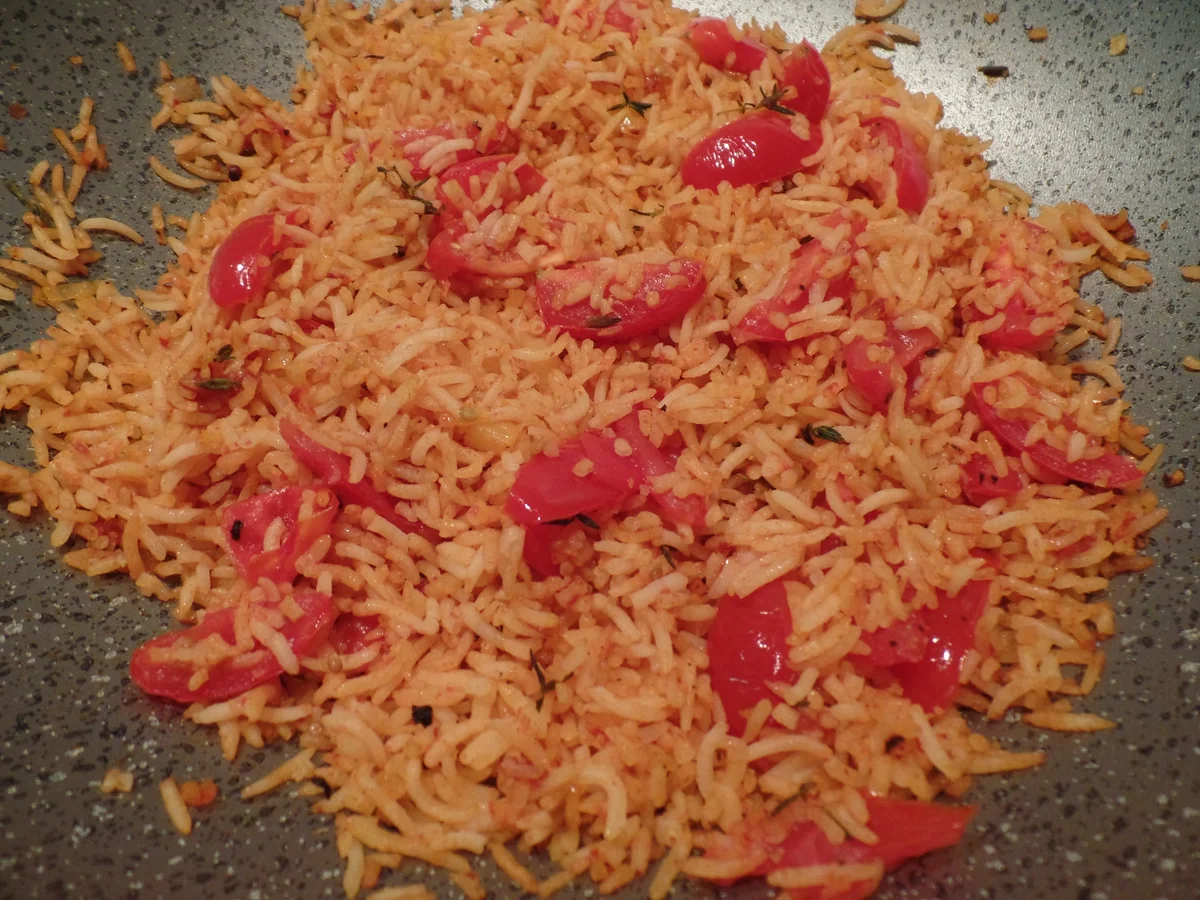 Ouzo-Garnelen mit Tomatenreis - Rezept - Bild Nr. 3479