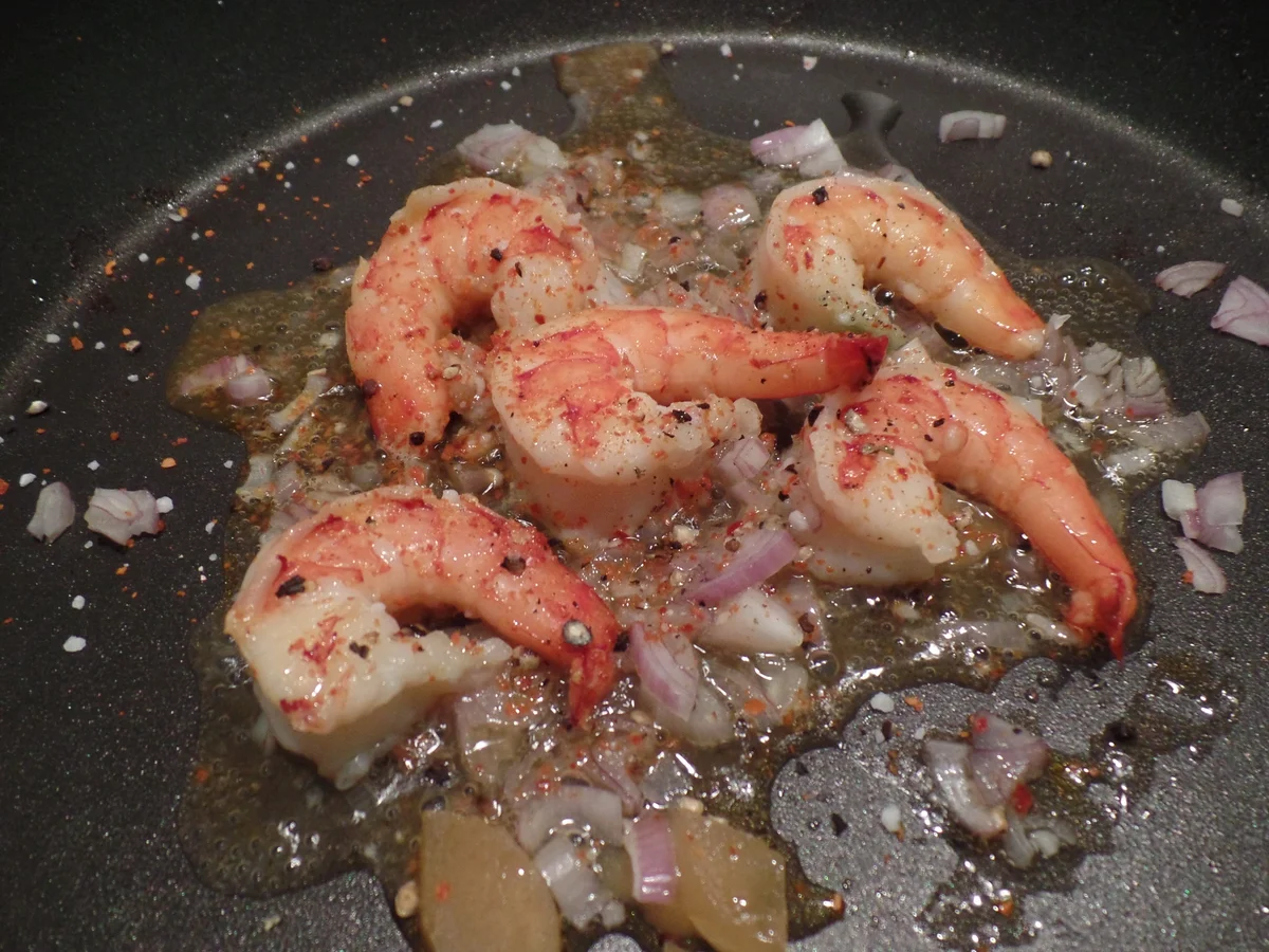 Ouzo-Garnelen mit Tomatenreis - Rezept - Bild Nr. 3486