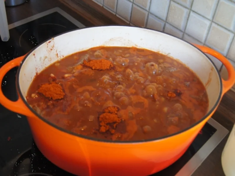 Rezept: Rindergulasch mit Zwiebeln und roten Paprikas Bild Nr. 3479 Rindergulasch mit Zwiebeln und roten Paprikas - Rezept - Bild Nr. 3479