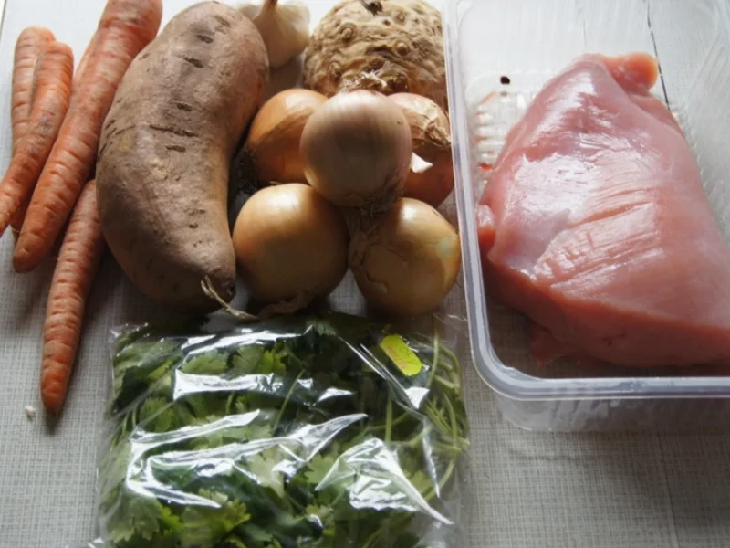 Putencurry mit Süßkartoffel und Basmatireis - Rezept - Bild Nr. 3475