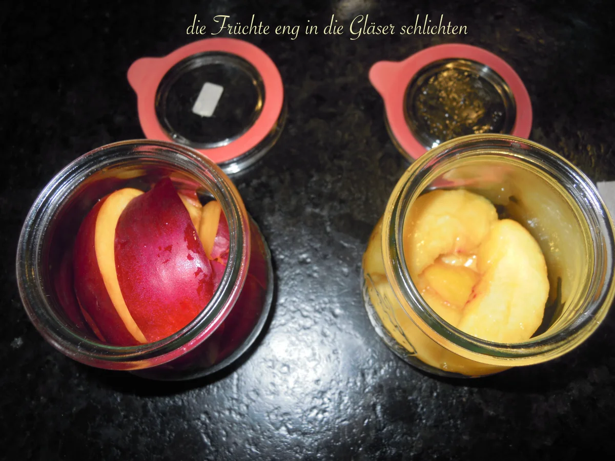 Nektarinen in Punschsirup eingelegt - Rezept - Bild Nr. 3498