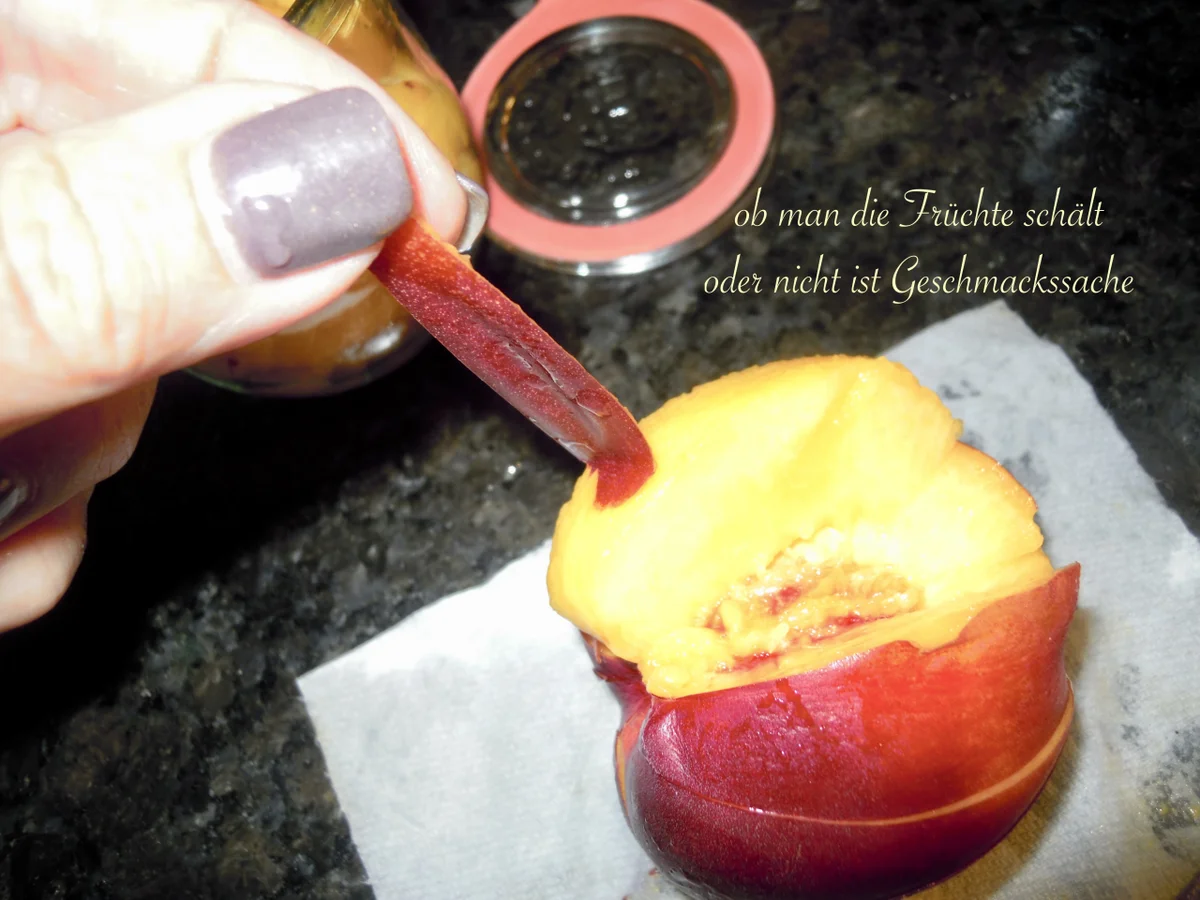 Nektarinen in Punschsirup eingelegt - Rezept - Bild Nr. 3501