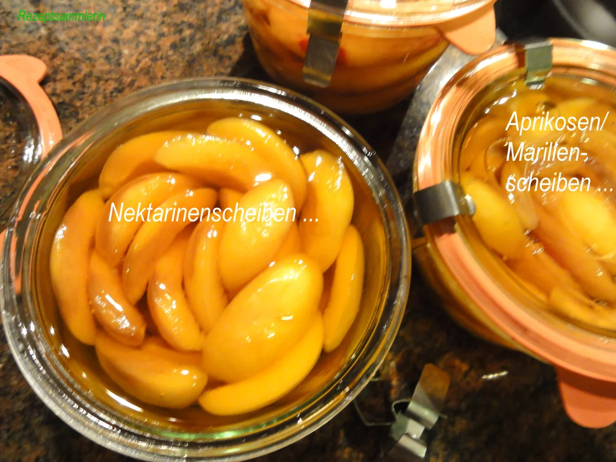 Nektarinen in Punschsirup eingelegt - Rezept - Bild Nr. 3512