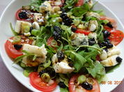 Gorgonzola auf fruchtigem Rucola-Salat - Rezept - Bild Nr. 2
