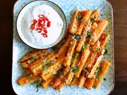 Snack: Karotten-"Pommes" mit Parmesan und Chili-Knoblauch-Dip - Rezept - Bild Nr. 3511