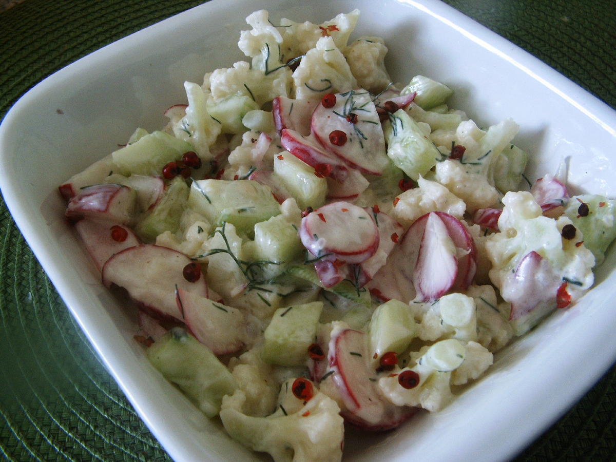 Blumenkohl-Radieschen-Salat - Rezept - Bild Nr. 3511