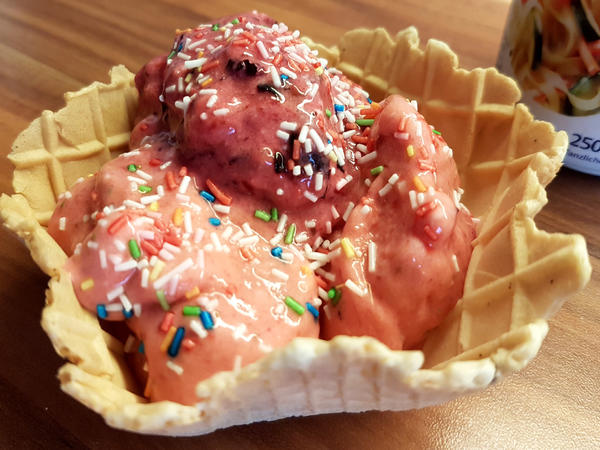 Fruchteis mit Cremefine &amp; Honig - schnell &amp; einfach - von Mazu12