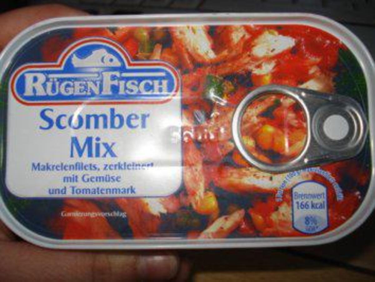 Nudel Scomber Mix Salat - Rezept - Bild Nr. 3515