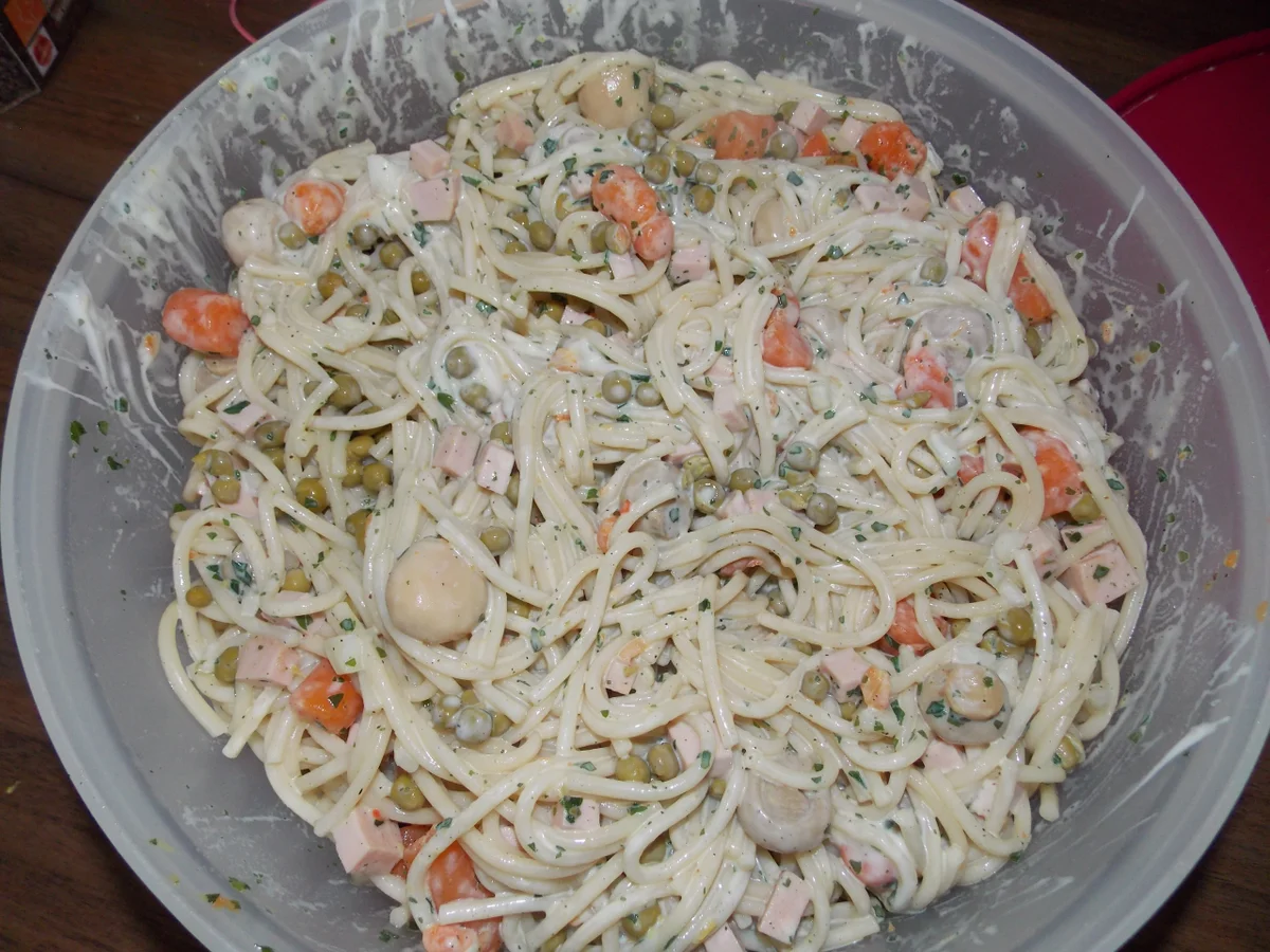 Rezept: Nudelsalat Bild Nr. 3 Nudelsalat - Rezept - Bild Nr. 3