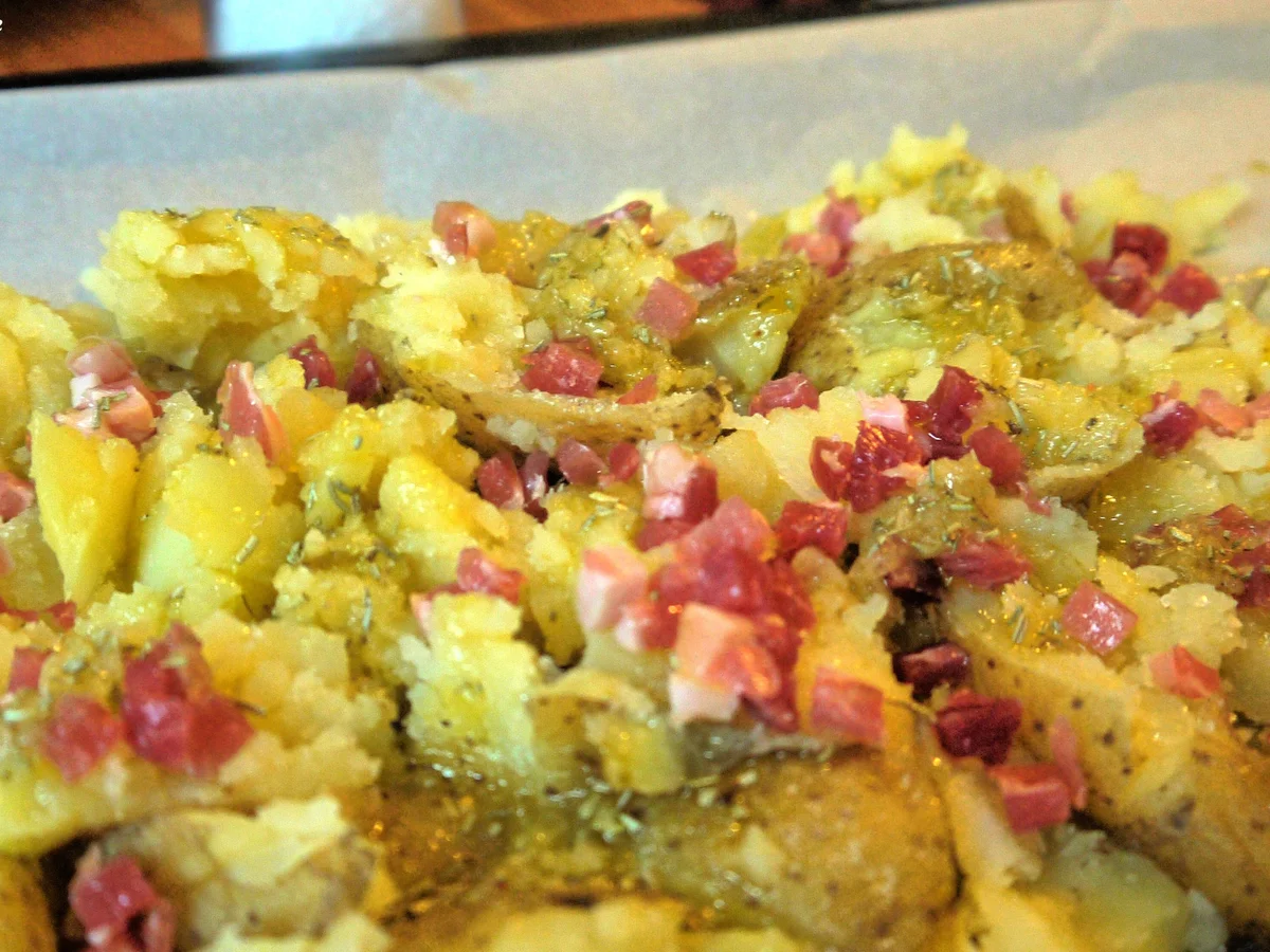 Rezept: Crispy crashed Potatoes Bild Nr. 3530 Crispy crashed Potatoes - Rezept - Bild Nr. 3530