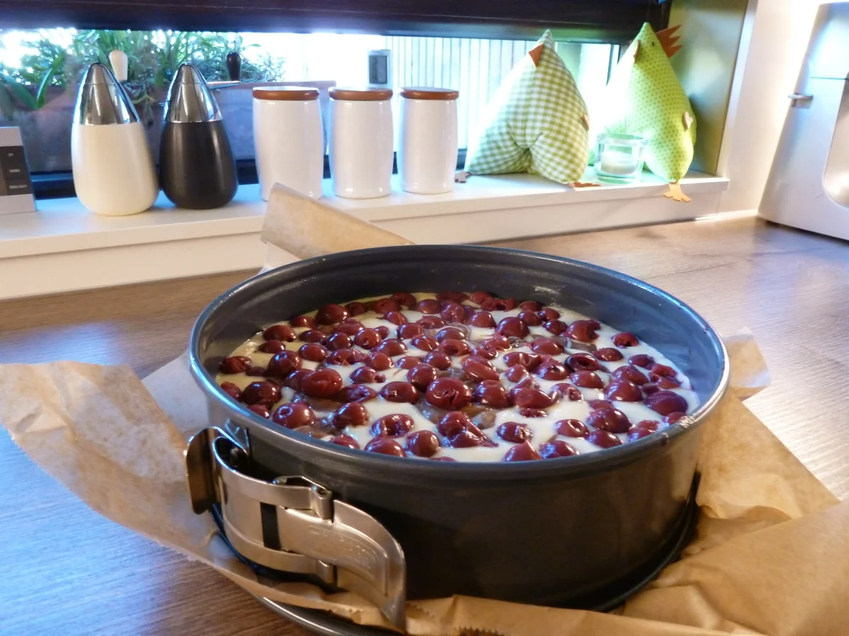 Rezept: Zebra-Kirsch-Schoko-Kuchen Bild Nr. 3527 Zebra-Kirsch-Schoko-Kuchen - Rezept - Bild Nr. 3527