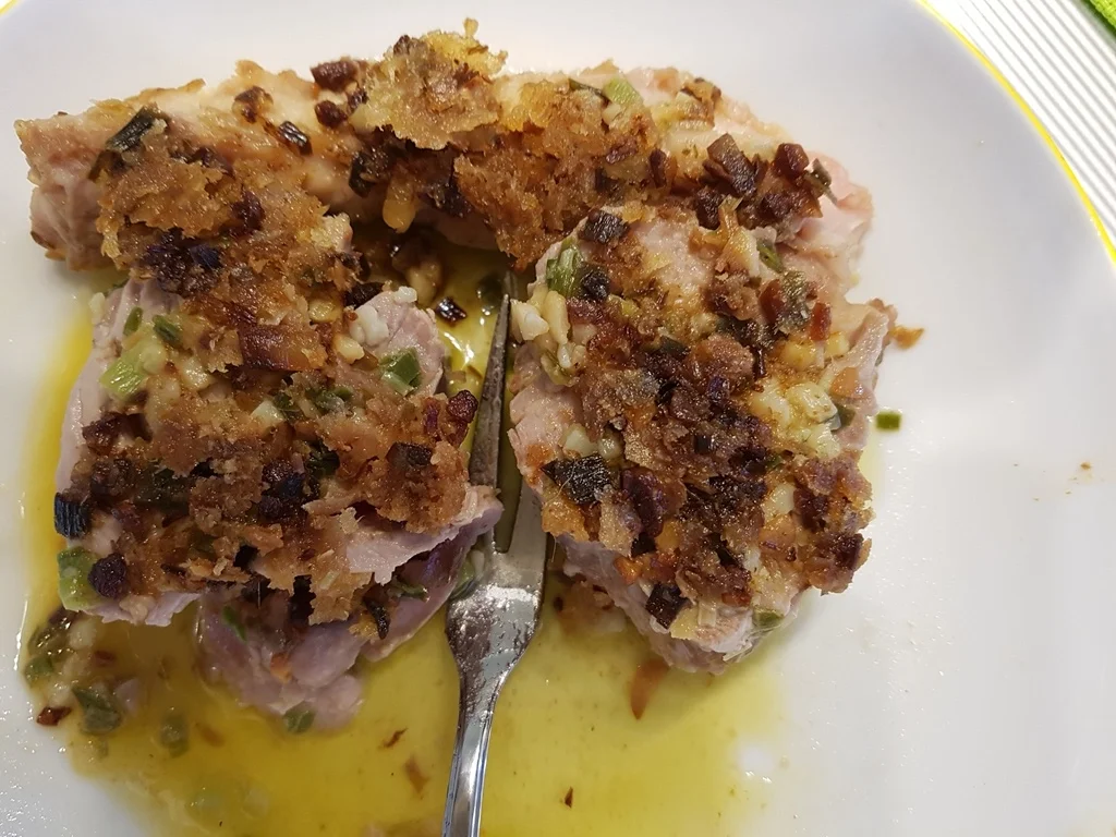 Thunfischsteak auf Pernodcreme Erbsenbett à la Biggi - Rezept - Bild Nr. 3529