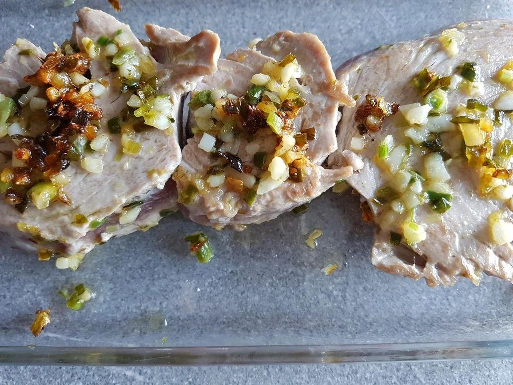 Thunfischsteak auf Pernodcreme Erbsenbett à la Biggi - Rezept - Bild Nr. 3532