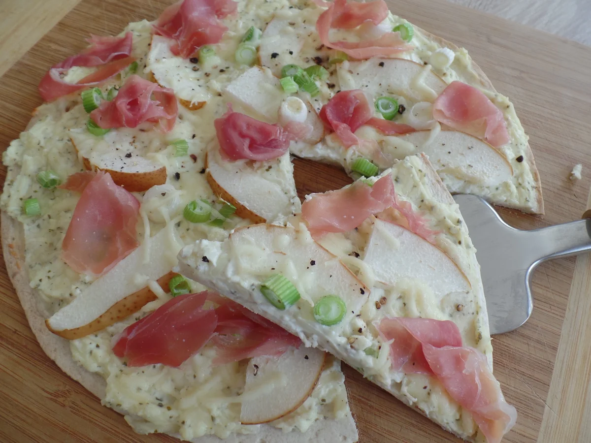 Rezept: Tortilla-Flammkuchen Bild Nr. 3527 Tortilla-Flammkuchen - Rezept - Bild Nr. 3527