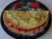 Basilikum - Omelett mit Erdbeeren - Rezept - Bild Nr. 3527
