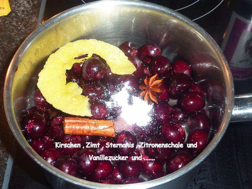 Kirschen Sorbet auf Kompott - einfach - von kuchentiger