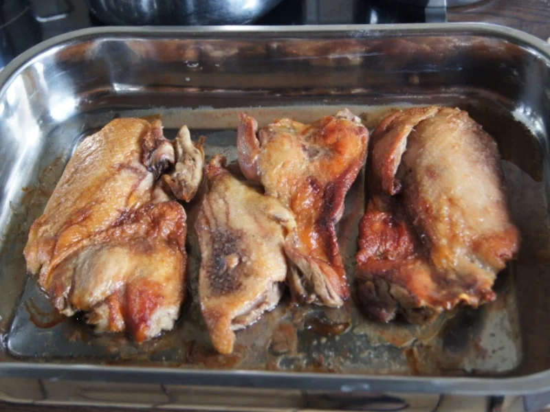 Gourmet-Ente auf Gemüsebett mit Erdnusssauce und Basmatireis - Rezept - Bild Nr. 3534