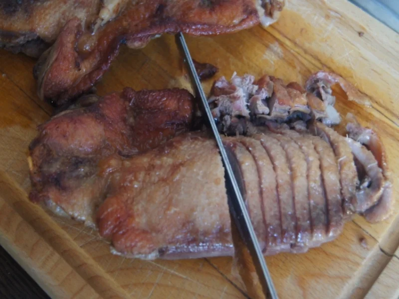 Gourmet-Ente auf Gemüsebett mit Erdnusssauce und Basmatireis - Rezept - Bild Nr. 3536