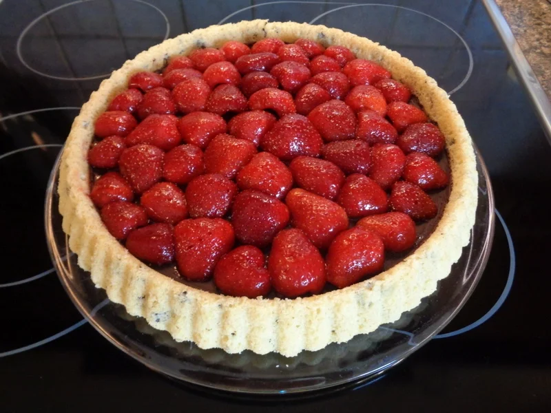 Schokoladentorte mit Erdbeeren - Rezept - Bild Nr. 3542