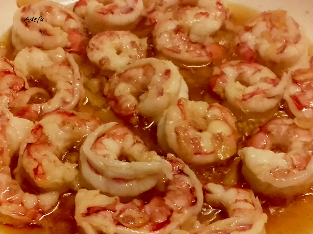 Gambas - Garnelen flambiert in Knoblauchöl - Rezept - Bild Nr. 3532