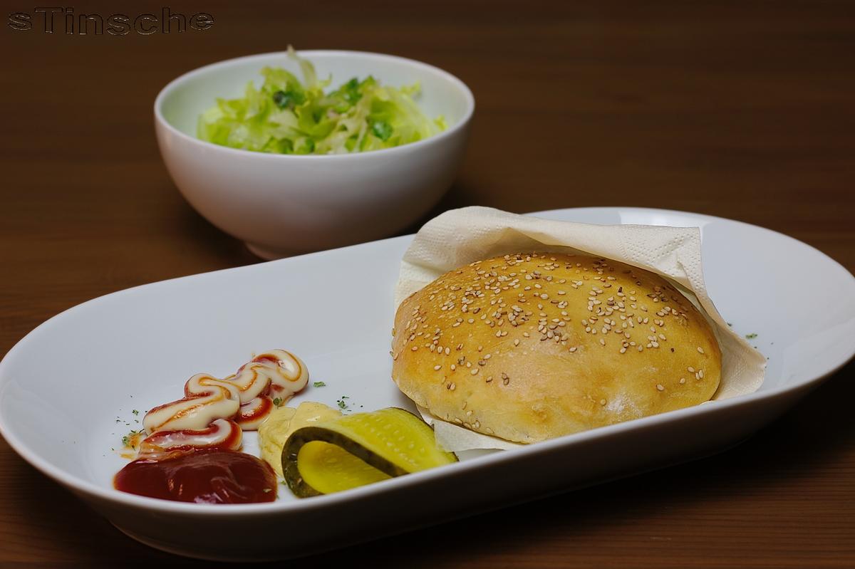 Gefüllte Dinkelbrötchen "Cheeseburger Style" - Rezept - Bild Nr. 3532