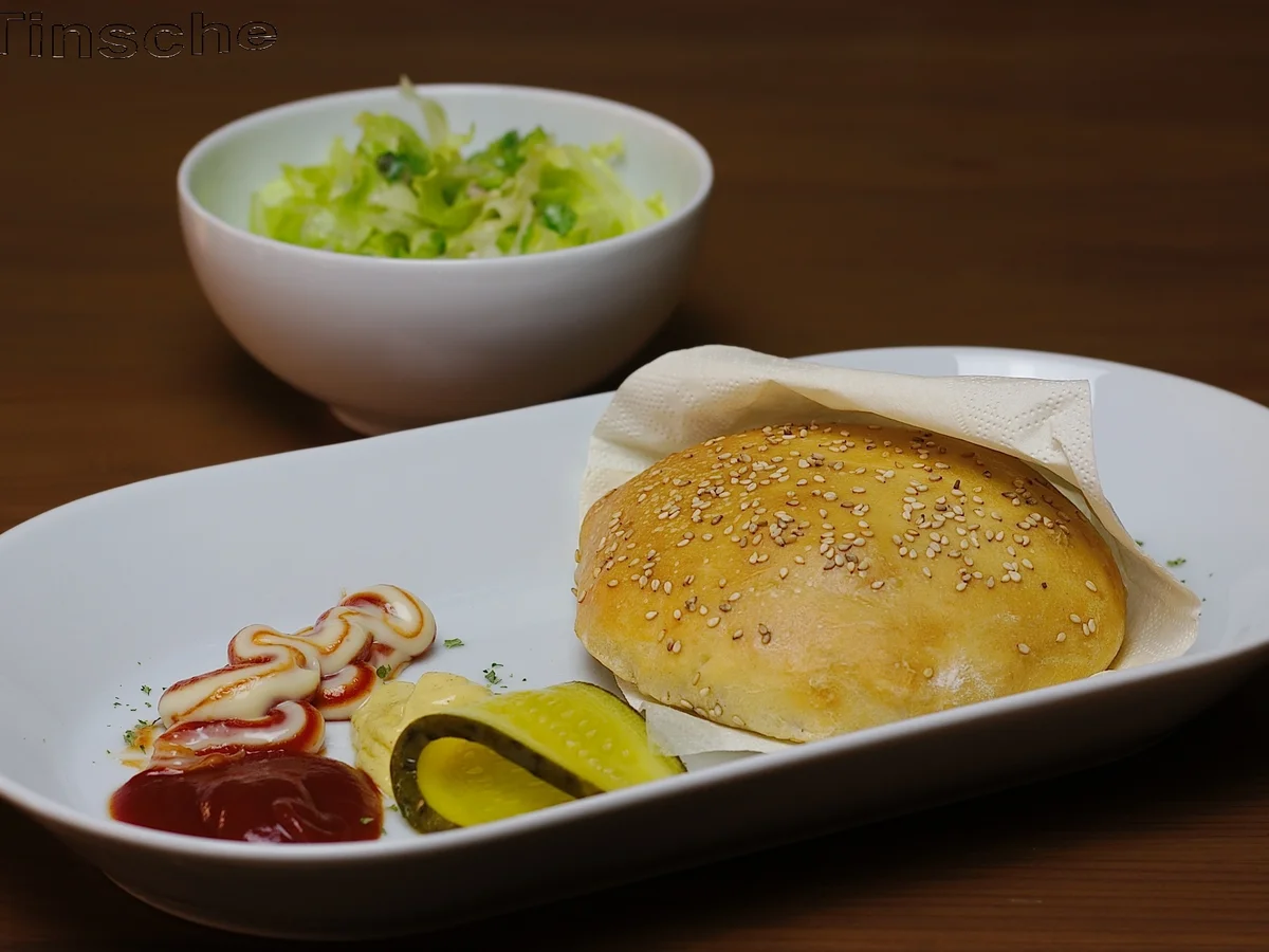 Gefüllte Dinkelbrötchen "Cheeseburger Style" - Rezept - Bild Nr. 3532