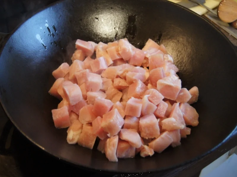 Hähnchenbrustfiletcurry mit roten Spitzpaprika und Basmatireis - Rezept - Bild Nr. 3544