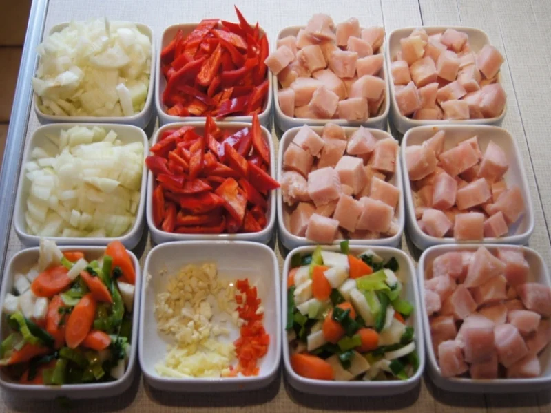 Hähnchenbrustfiletcurry mit roten Spitzpaprika und Basmatireis - Rezept - Bild Nr. 3547