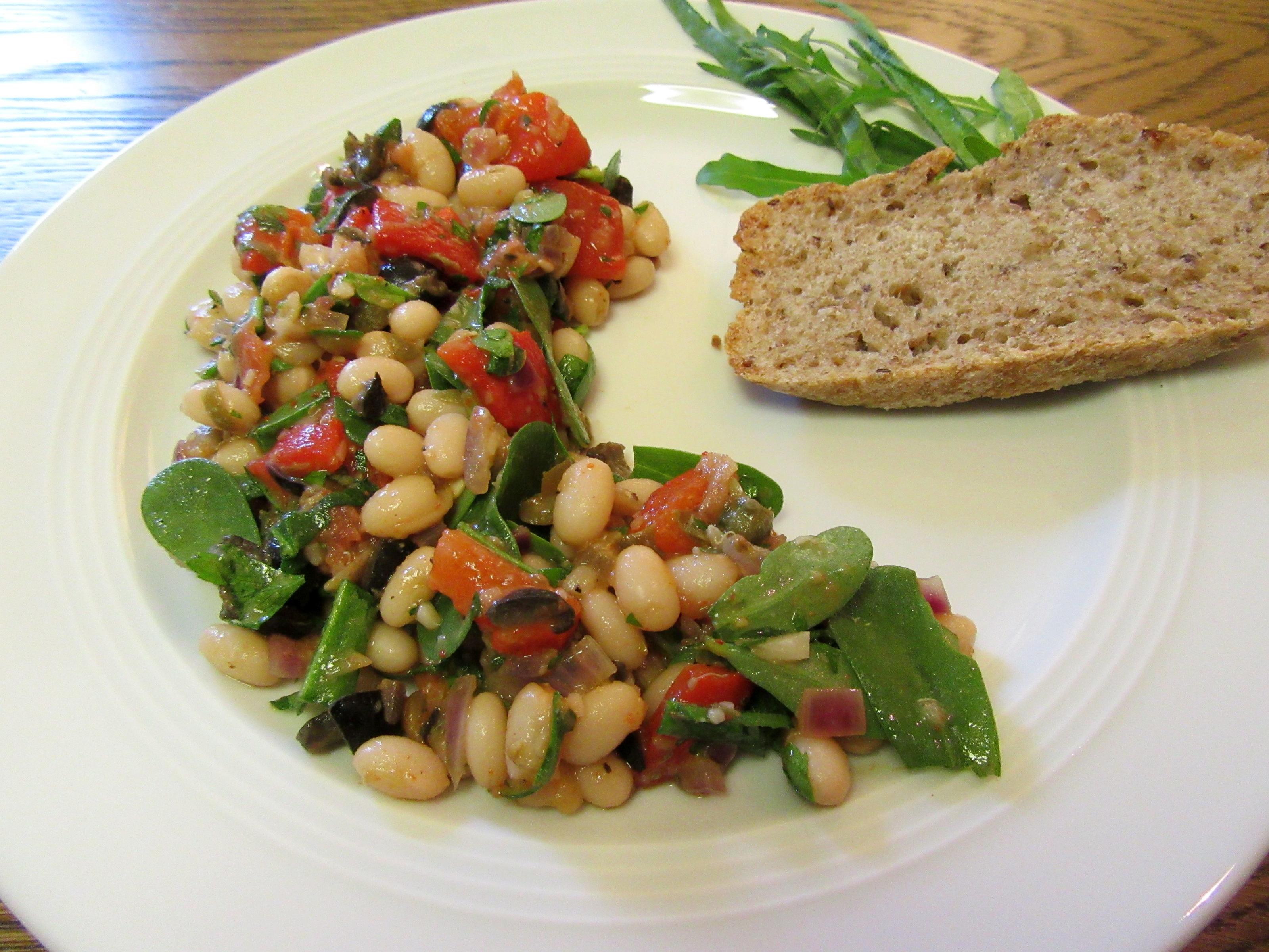 mediterraner Weiße Bohnen-Salat - Rezept Von Einsendungen ReinerWeltkoch