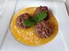 Schokoladen - Milchreis auf Mangospiegel - Rezept - Bild Nr. 3567