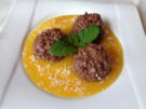 Schokoladen - Milchreis auf Mangospiegel - Rezept - Bild Nr. 3567