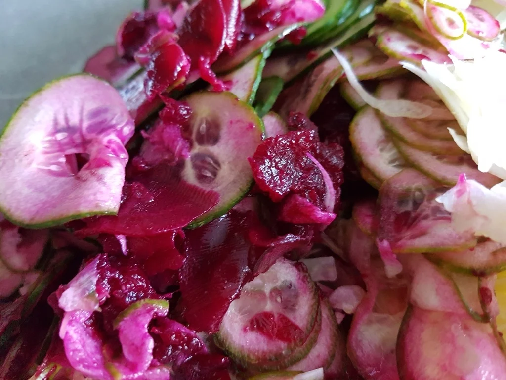 Gurken Rote Bete ergibt eine Pinke Köstlichkeit - Rezept - Bild Nr. 3560
