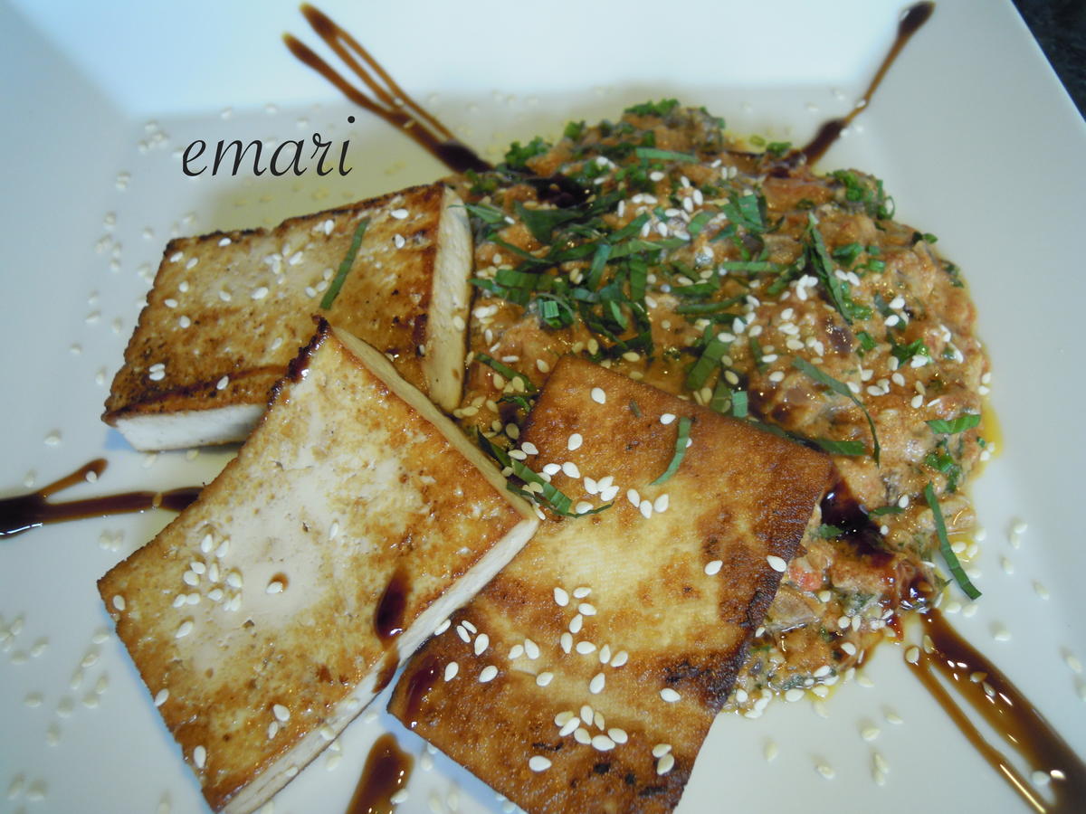 marokkanische Sesampfanne mit mariniertem, gebratenen Tofu - Rezept - Bild Nr. 3572