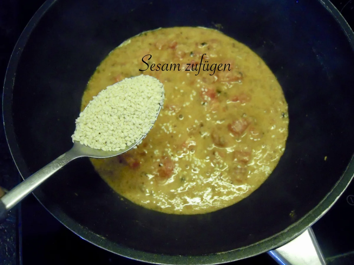 Rezept: marokkanische Sesampfanne mit mariniertem, gebratenen Tofu Bild Nr. 3575 marokkanische Sesampfanne mit mariniertem, gebratenen Tofu - Rezept - Bild Nr. 3575