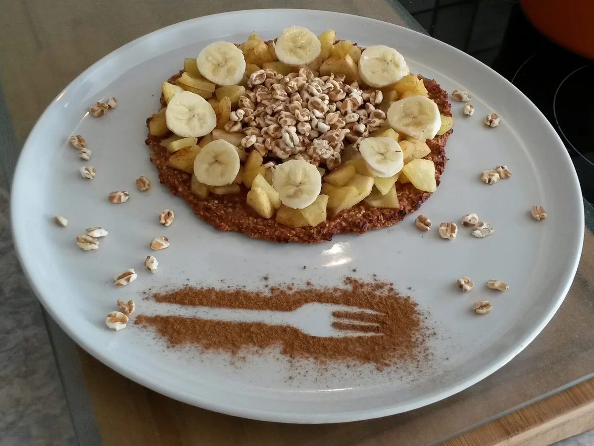 Rezept: Haferflockenpizza - Porridge Pizza Bild Nr. 3581 Haferflockenpizza - Porridge Pizza - Rezept - Bild Nr. 3581