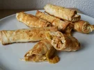 Rezept: Zigarren Börek mit Hähnchen - Käse / Spinat / Hackfüllung / Gemüse Bild Nr. 3579 Zigarren Börek mit Hähnchen - Käse / Spinat / Hackfüllung / Gemüse - Rezept - Bild Nr. 3579