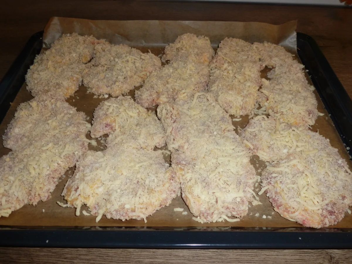 Rezept: Panierte Käseschnitzel aus dem Ofen Bild Nr. 3579 Panierte Käseschnitzel aus dem Ofen - Rezept - Bild Nr. 3579