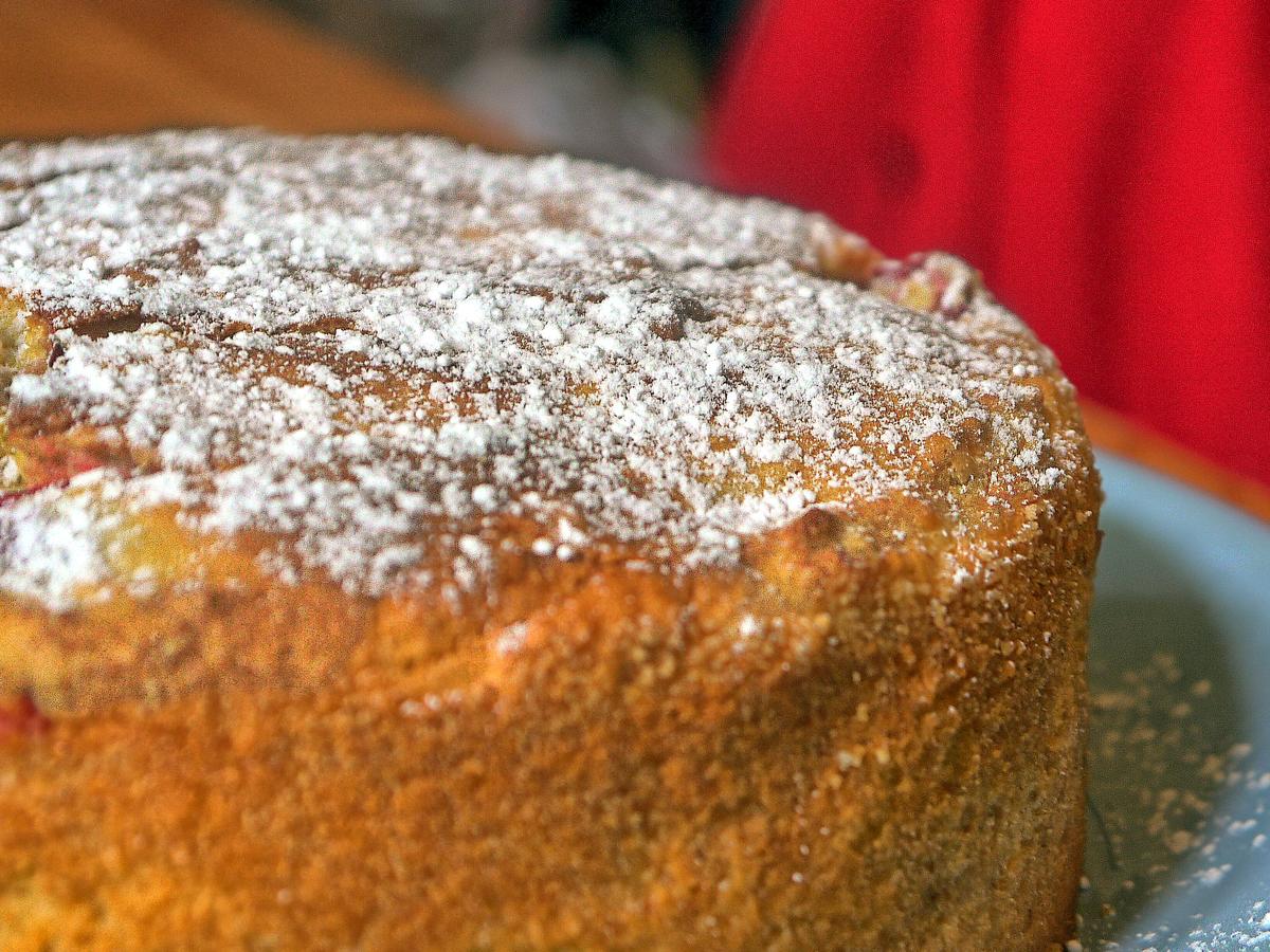 Käsekuchen mit Rum Zimt Pflaumen - einfach - 153 kcal/100g