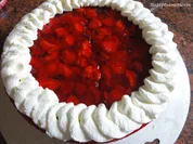 Rührteig:   KÄSEKUCHEN ohne Boden ... aber mit Erdbeerdecke - Rezept - Bild Nr. 3587