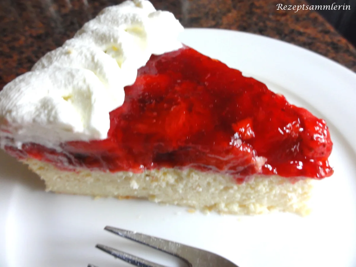 Rührteig:   KÄSEKUCHEN ohne Boden ... aber mit Erdbeerdecke - Rezept - Bild Nr. 3589