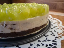 Kuchen: Stracciatella-Cheese-Cake mit Trauben - Rezept - Bild Nr. 2