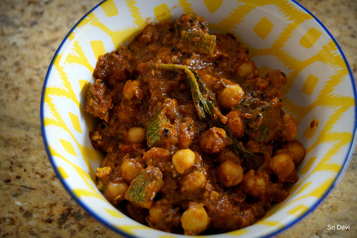 Schnelles Kichererbsen-Zucchini-Spinat-Curry - Rezept - Bild Nr. 2