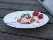Mascarponecreme mit Erdbeeren und Weintrauben - Rezept - Bild Nr. 2