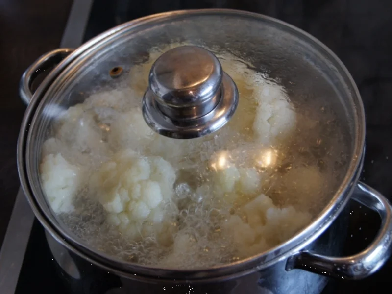 Rezept: Hähnchenschnitzel mit Blumenkohl und Kartoffelstampf Bild Nr. 4 Hähnchenschnitzel mit Blumenkohl und Kartoffelstampf - Rezept - Bild Nr. 4