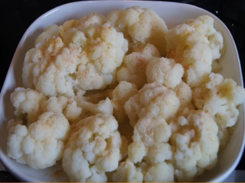 Rezept: Hähnchenschnitzel mit Blumenkohl und Kartoffelstampf Bild Nr. 5 Hähnchenschnitzel mit Blumenkohl und Kartoffelstampf - Rezept - Bild Nr. 5