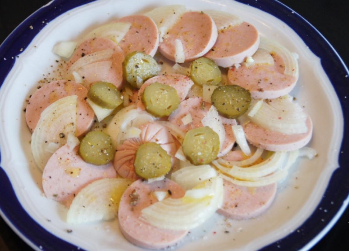 Wurstsalat mit Geflügel-Fleischwurst - Rezept - Bild Nr. 3