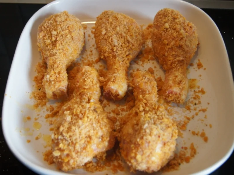 Knusper-Hähnchenkeulen mit Honig-Bundmöhren - Rezept - Bild Nr. 3627