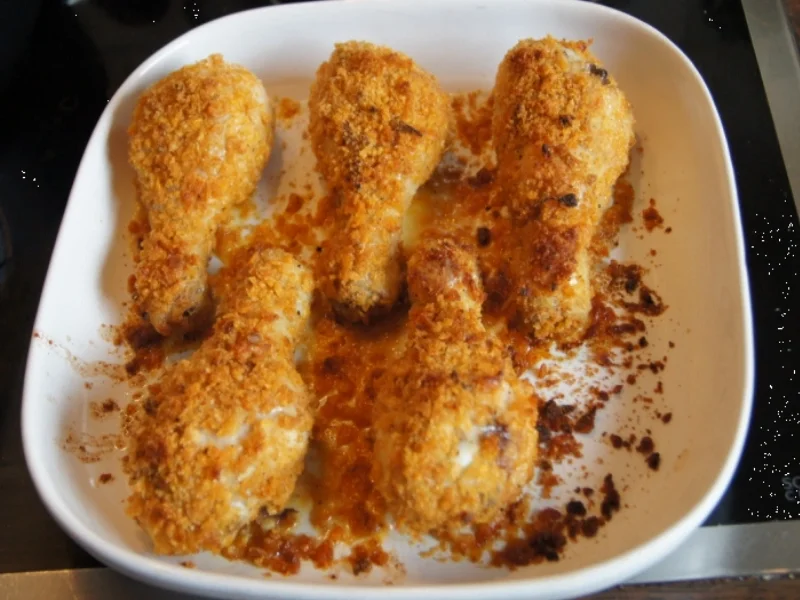 Knusper-Hähnchenkeulen mit Honig-Bundmöhren - Rezept - Bild Nr. 3630